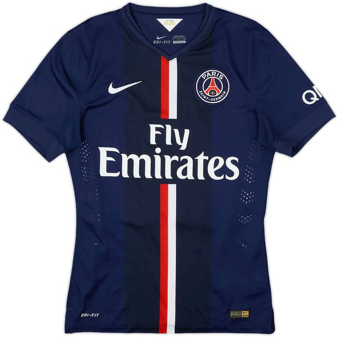 2014-15 Paris Saint-Germain Authentic Home Shirt Cavani #9 - 8/10 - (S)