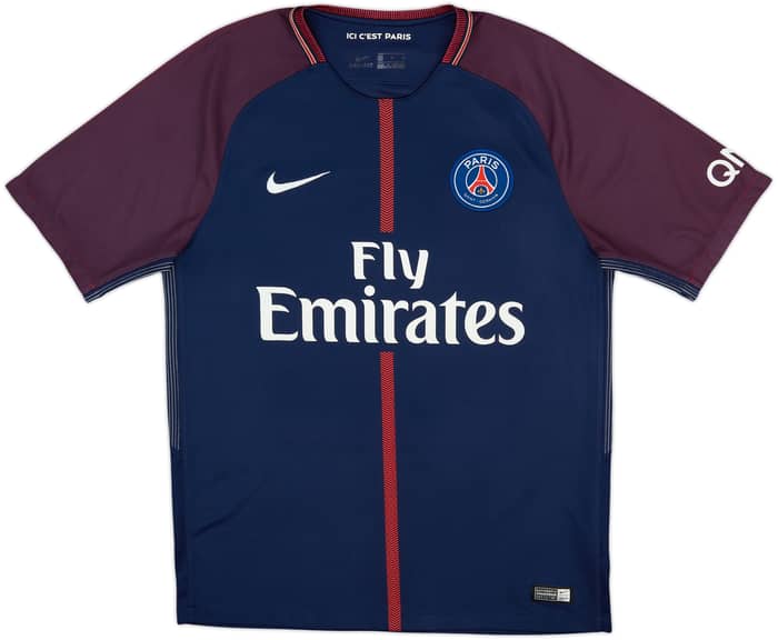 2017-18 Paris Saint-Germain Home Shirt Cavani #9 - 8/10 - (M)