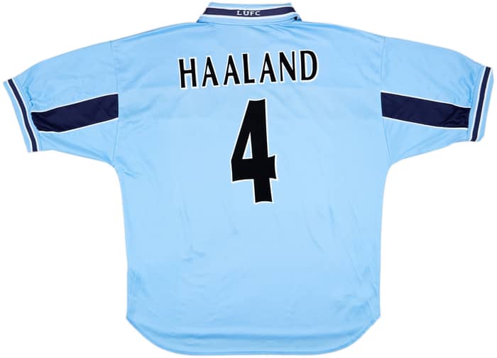 Camiseta de visitante del Leeds United 1999-00 Haaland #4 - 8/10 - (XL)