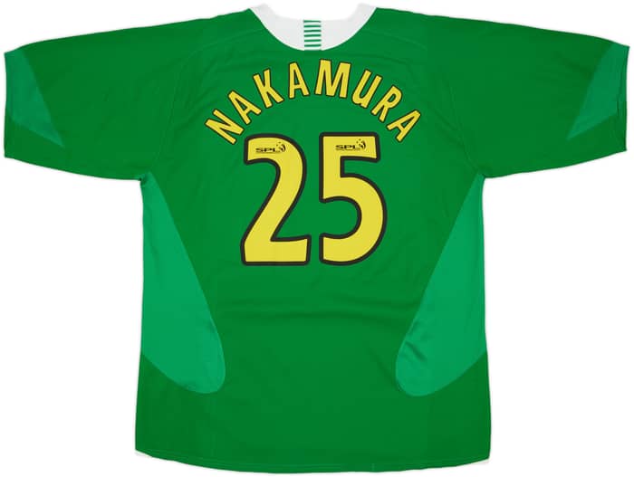 2005-06 Celtic Away Shirt Nakamura #25 - 6/10 - (XL)