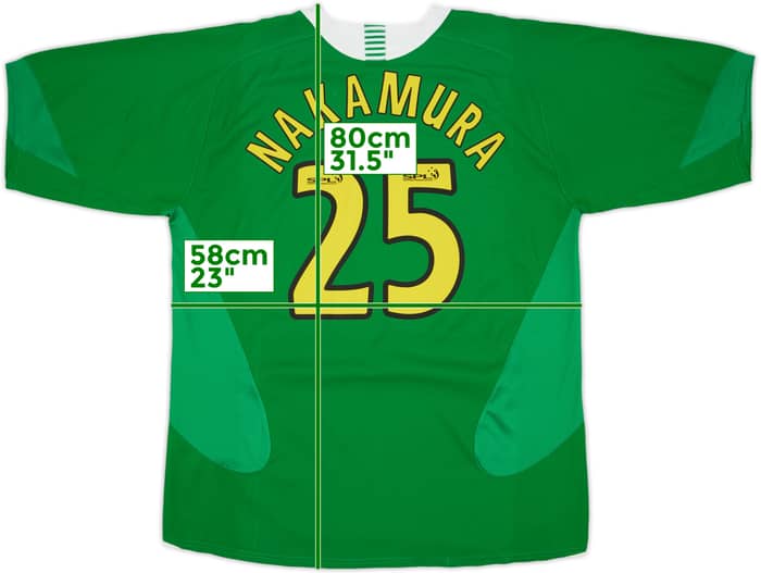 2005-06 Celtic Away Shirt Nakamura #25 - 6/10 - (XL)