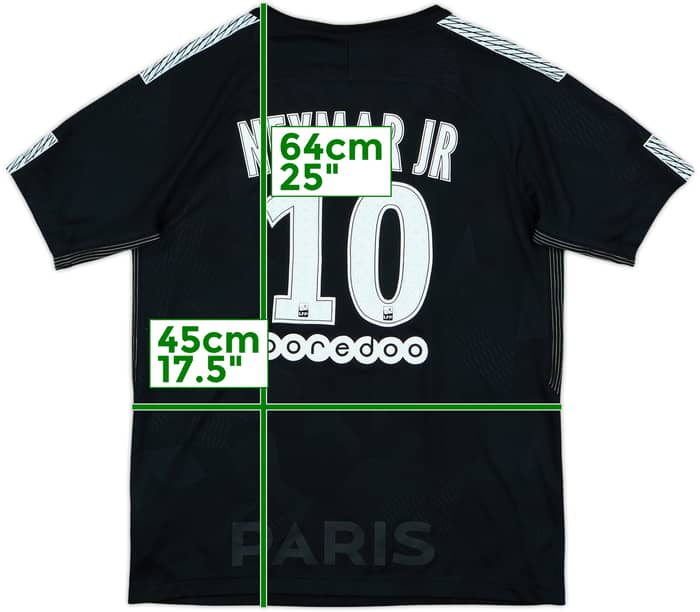 2017-18 Paris Saint-Germain Third Shirt Neymar Jr #10 - 8/10 - (XL.Boys)
