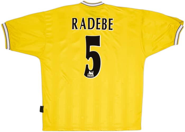1996-99 Leeds United Away Shirt Radebe #5 - 8/10 - (L)