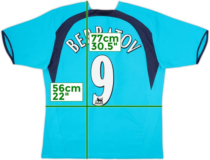 2006-07 Tottenham Away Shirt Berbatov #9 - 9/10 - (L)