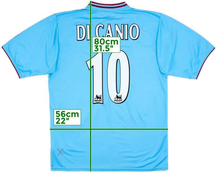 2001-03 West Ham Away Shirt Di Canio #10 - 7/10 - (L)