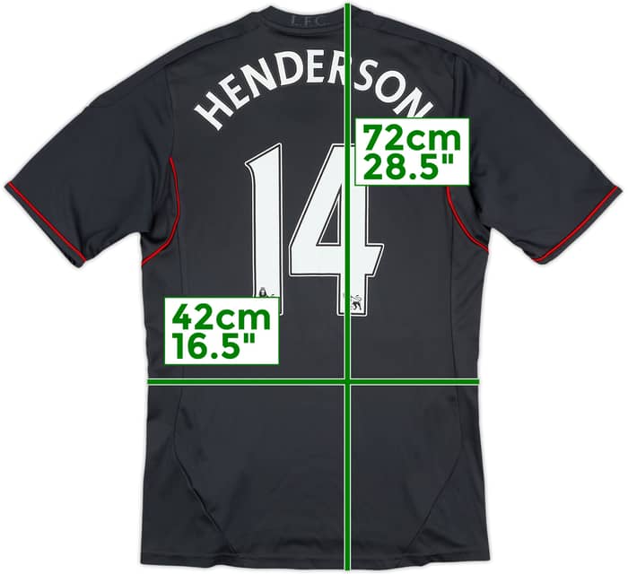2011-12 Liverpool Away Shirt Henderson #14 - 6/10 - (S)