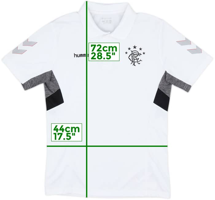 2018-19 Rangers Hummel Training Polo Shirt - 8/10 - (S)