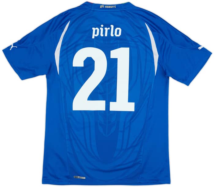 2010-12 Italy Home Shirt Pirlo #21 - 9/10 - (L)