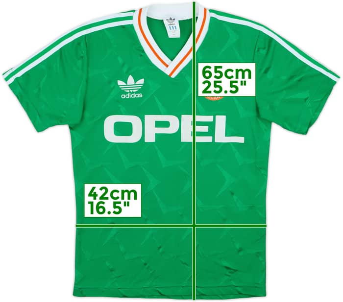 1990-92 Ireland Home Shirt #8 - 8/10 - (S)