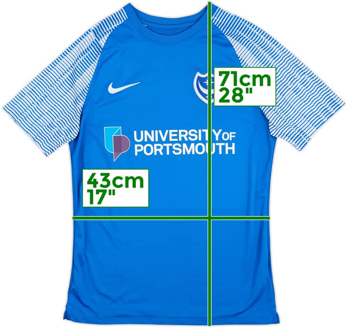 2022-23 Portsmouth Home Shirt - 10/10 - (M)