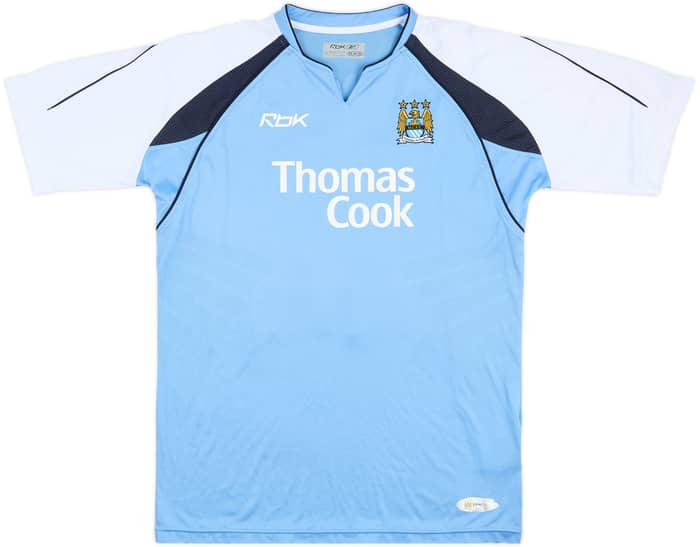 2006-07 Manchester City Home Shirt Dunne #22 - 8/10 - (L)