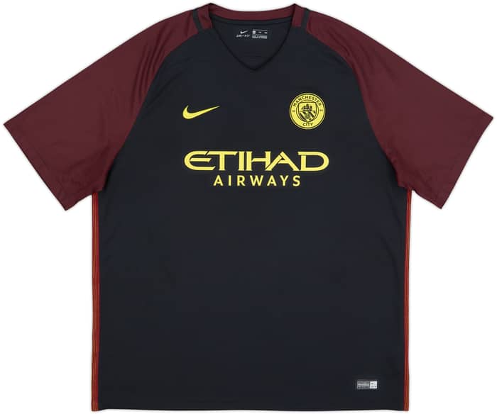 2016-17 Manchester City Away Shirt Kun Aguero #10 - 9/10 - (XXL)
