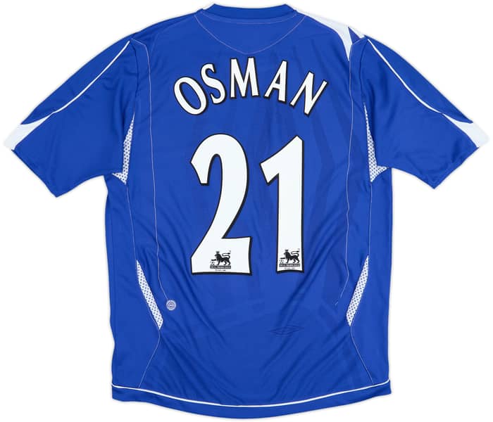 Camiseta de local del Everton 2006-07 Osman #21 - 6/10 - (M)