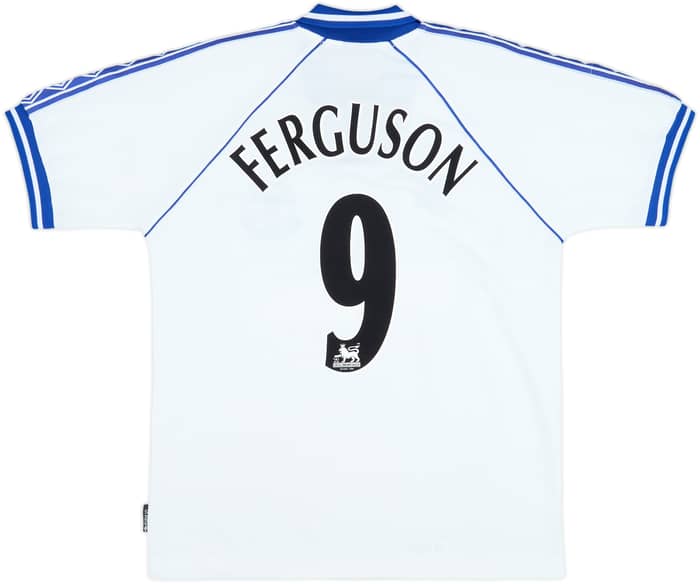 Camiseta de visitante del Everton 1998-99 Ferguson #9 - 8/10 - (XL)
