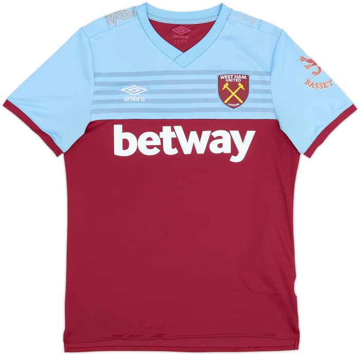 2019-20 West Ham Home Shirt Noble #16 - 8/10 - (M)