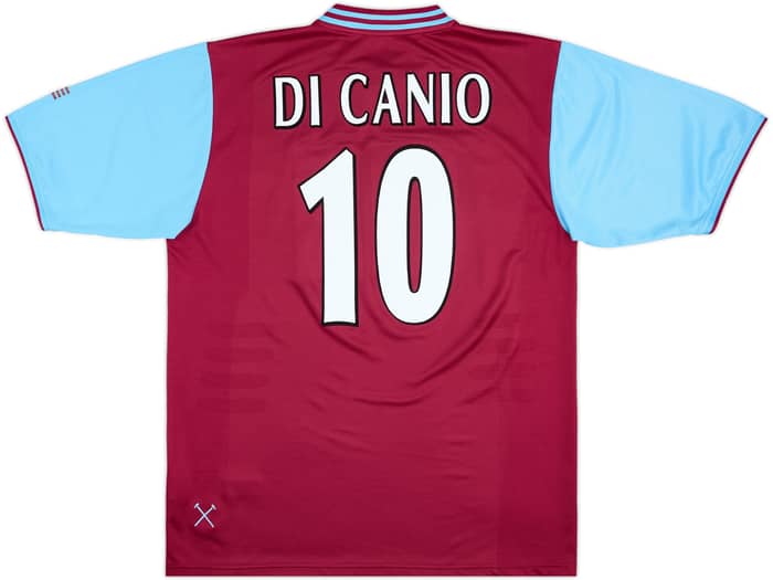 1999-01 West Ham Home Shirt Di Canio #10 - 8/10 - (XL)