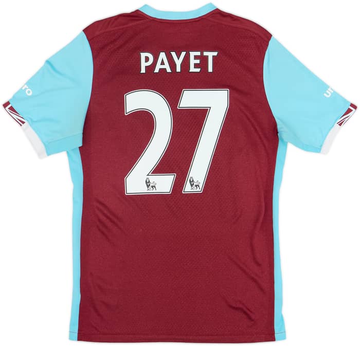 2016-17 West Ham Home Shirt Payet #27 - 7/10 - (M)