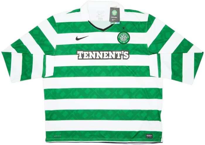 2010-12 Celtic Home L/S Shirt Brown #8 (3XL)