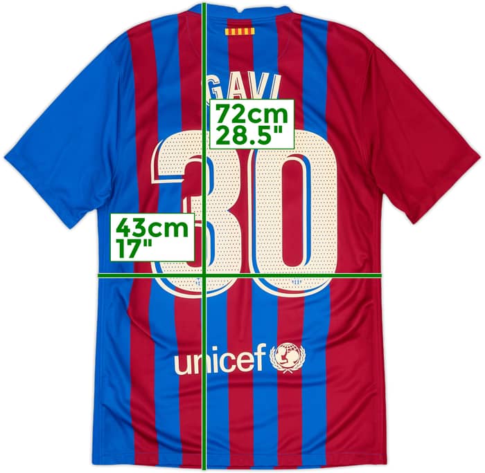 Camiseta de local del Barcelona 2021-22 Gavi #30 - 9/10 - (S)