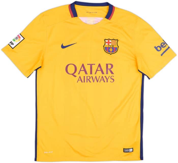 2015-16 Barcelona Away Shirt Suarez #9 - 8/10 - (M)