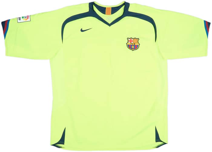 Camiseta de visitante del Barcelona 2005-06 Ronaldinho #10 - 7/10 - (XXL)