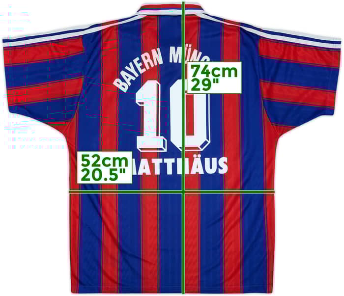 1995-97 Bayern Múnich Camiseta Local Matthaus #10 - 7/10 - (M)