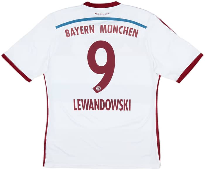 2014-15 Bayern Munich Away Shirt Lewandowski #9 - 7/10 - (L)