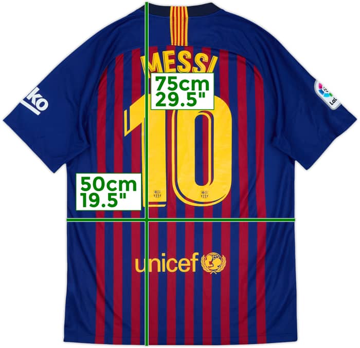 2018-19 Barcelona Local Camiseta Messi #10 - 7/10 - (M)