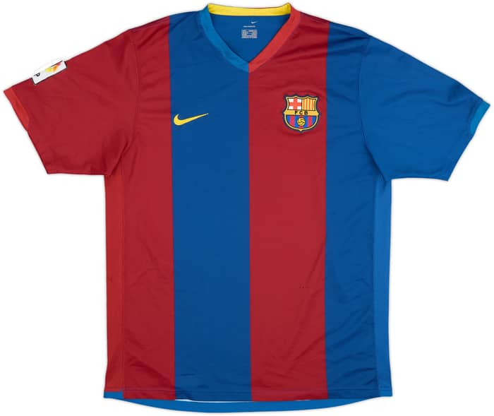 2006-07 Barcelona Home Shirt Ronaldinho #10 - 8/10 - (L)