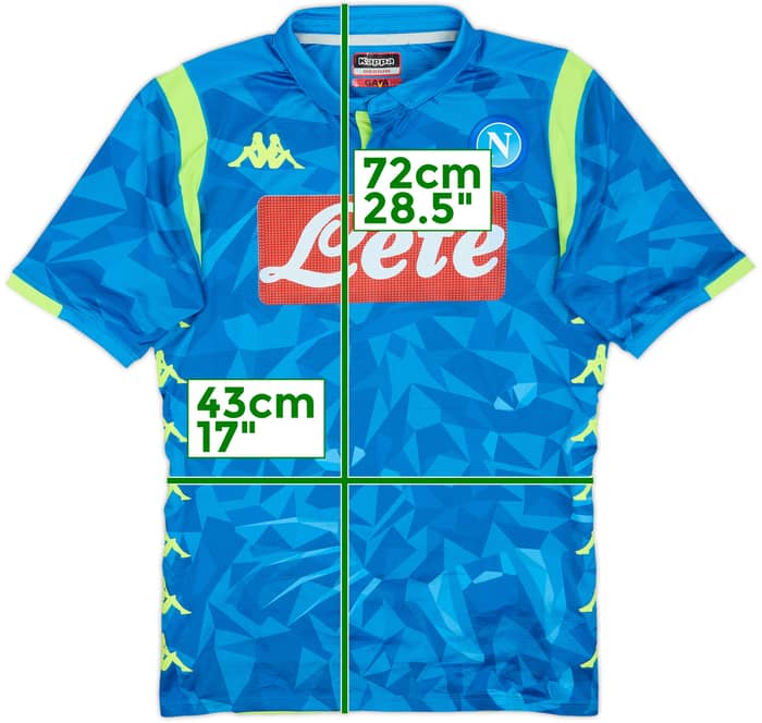2018-19 Napoli Authentic Home Shirt - 5/10 - (M)