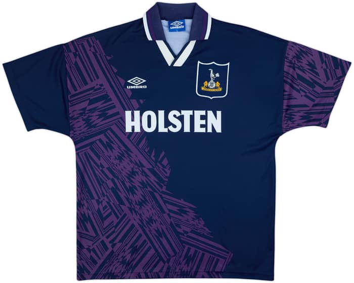 1994-95 Tottenham Away Shirt Sheringham #10 - 8/10 - (XL)