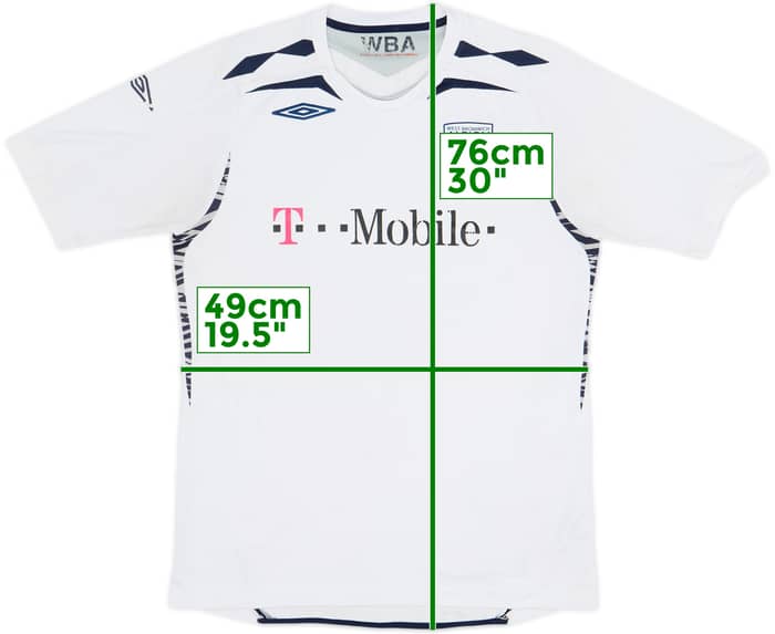 Camiseta de visitante del West Brom 2007-08 - 5/10 - (M)