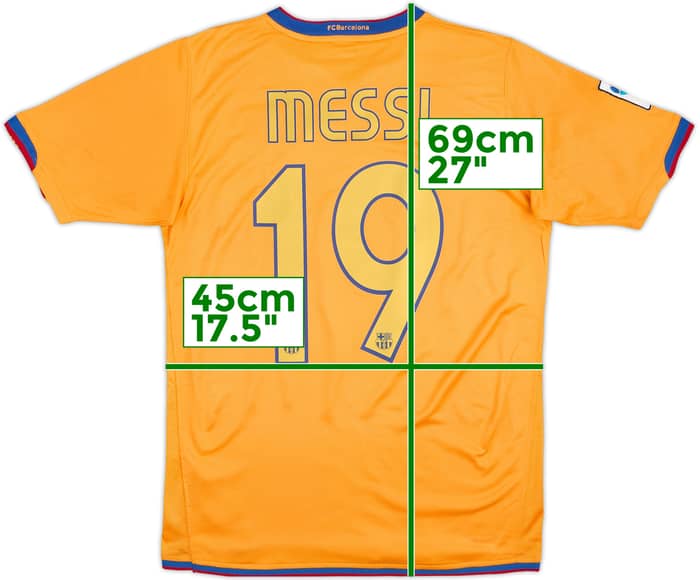 2006-08 Barcelona Away Shirt Messi #19 - 6/10 - (S)