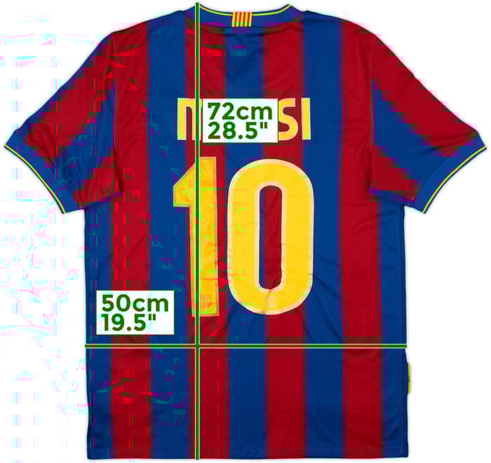 2009-10 Barcelona Camiseta de local Messi #10 - 7/10 - (S)