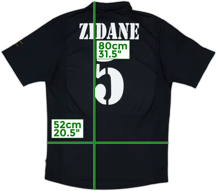 2001 Real Madrid Visitante Camiseta Zidane #5 - 9/10 - (M)