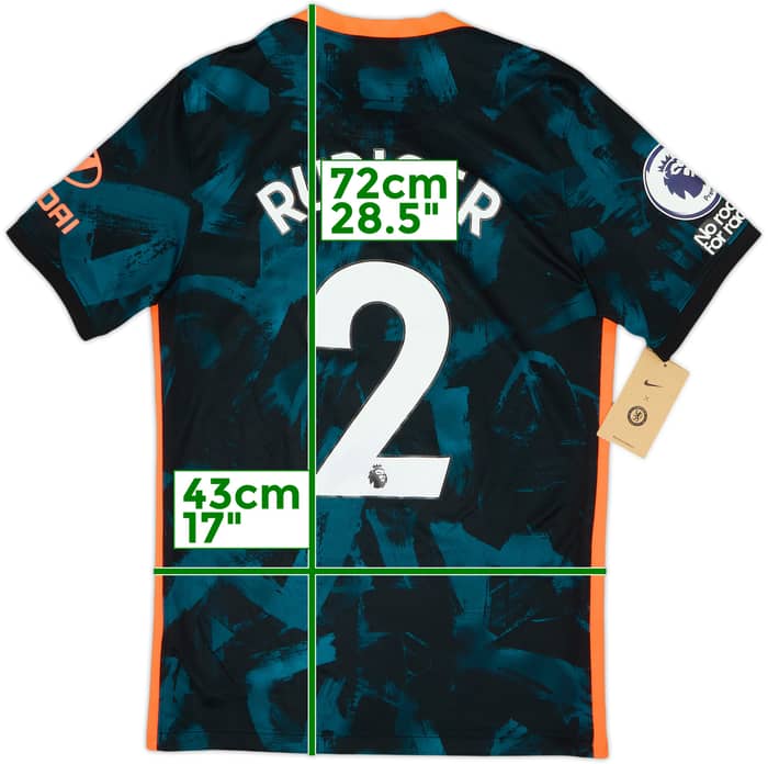 2021-22 Chelsea Third Shirt Rudiger #2 (S)
