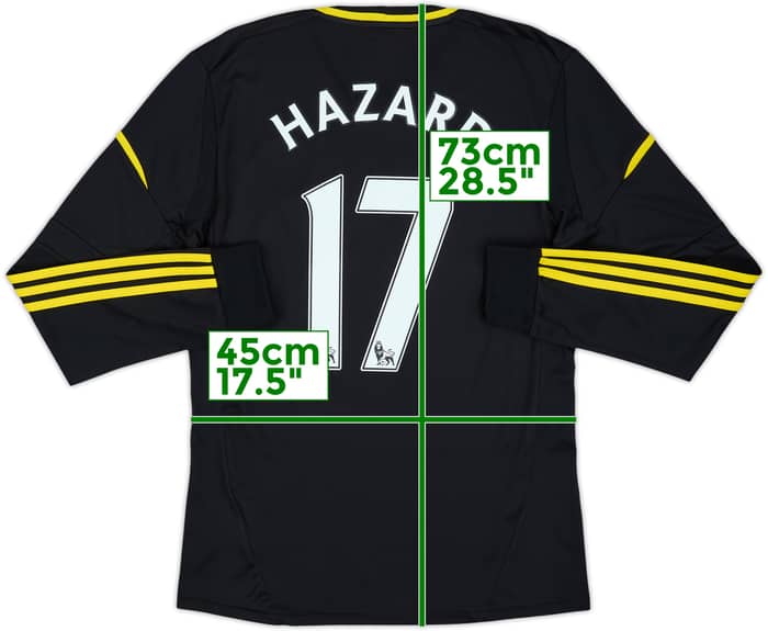 Camiseta de la tercera equipación del Chelsea 2012-13 L/S Hazard #17 - 6/10 - (S)