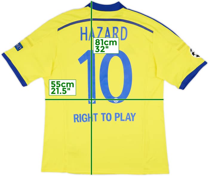 2014-15 Chelsea Away Shirt Hazard #10 - 5/10 - (XL)