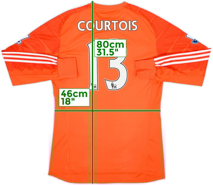 Camiseta de portero del Chelsea 2014-15 Courtois #13 - 7/10 - (M)