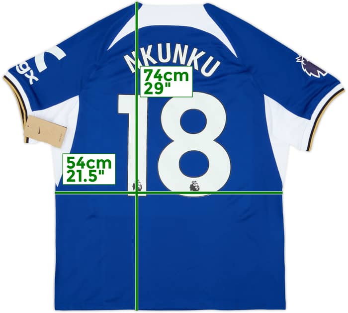 2023-24 Chelsea Home Shirt Nkunku #18 (L)