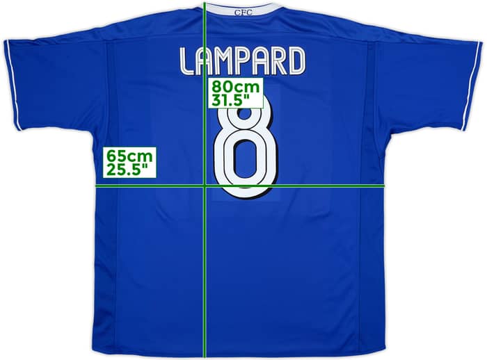 Camiseta de local del Chelsea 2003-05 Lampard #8 - 10/10 - (XXL)