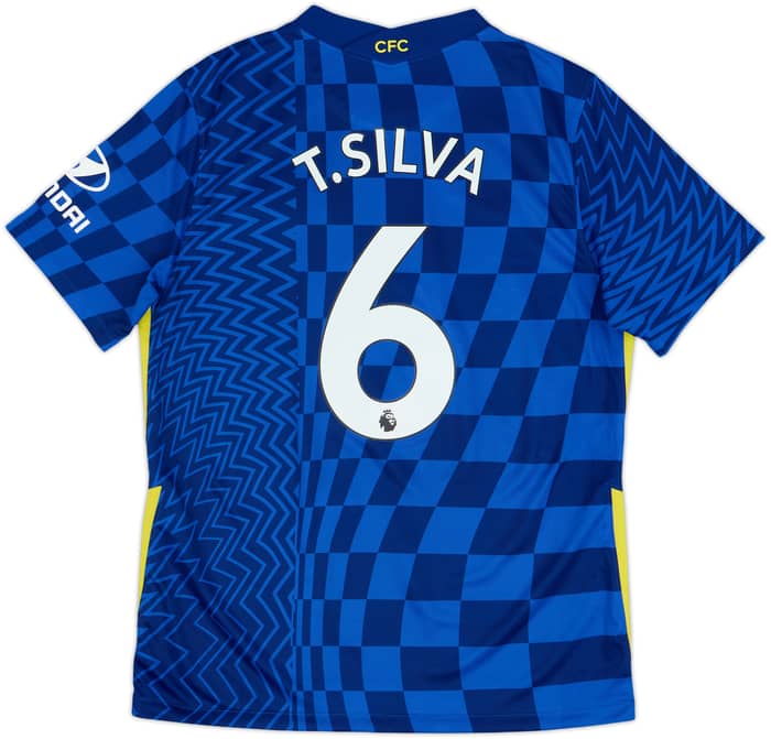 Camiseta de local del Chelsea 2021-22 T.Silva #6 - 5/10 - (L)