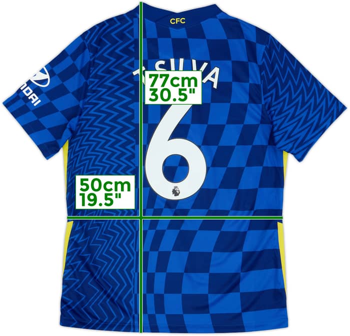 Camiseta de local del Chelsea 2021-22 T.Silva #6 - 5/10 - (L)