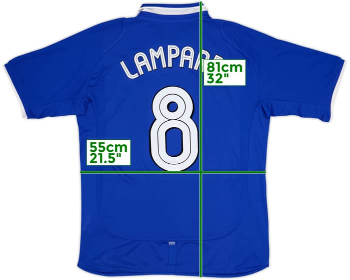 2001-03 Chelsea Camiseta Local Lampard #8 - 9/10 - (L)