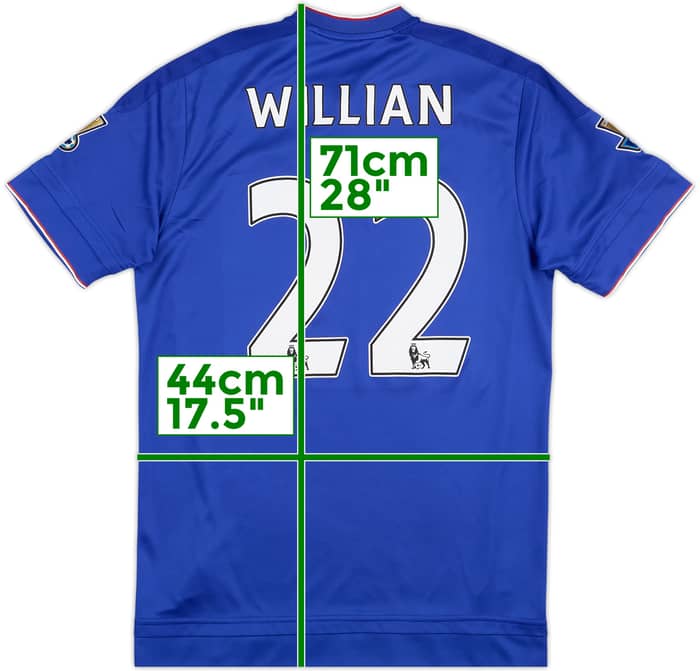 Camiseta de local del Chelsea 2015-16 Willian #22 - 7/10 - (S)