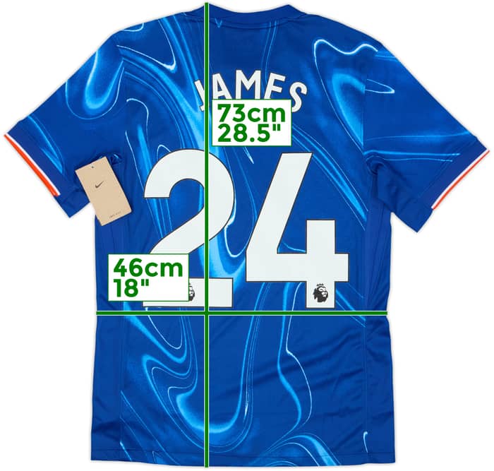 2024-25 Chelsea Home Shirt James #24 (S)