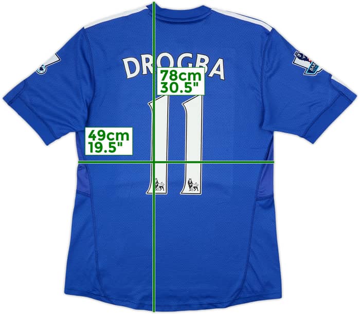 2009-10 Chelsea Camiseta Local Drogba #11 - 6/10 - (M)