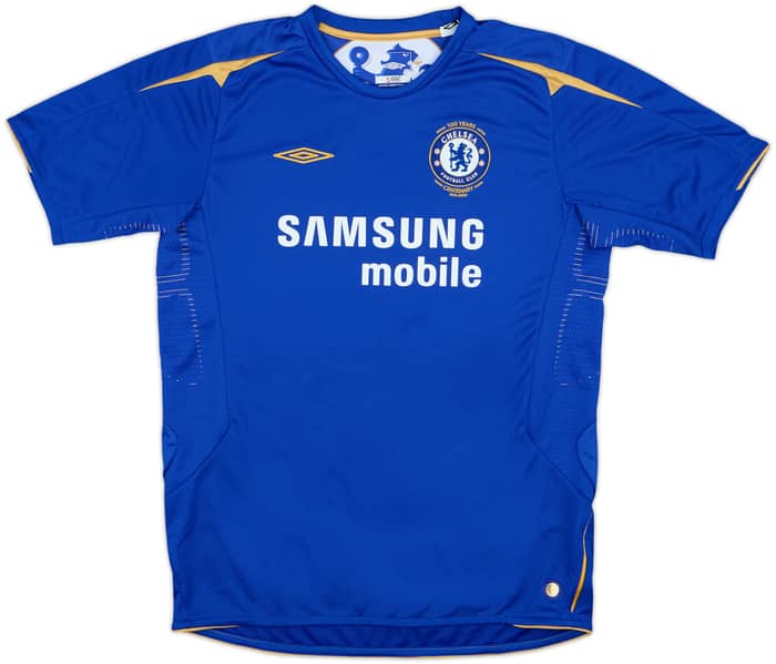 2005-06 Chelsea Centenary Home Shirt Zola #25 - 10/10 - (XL.Boys)