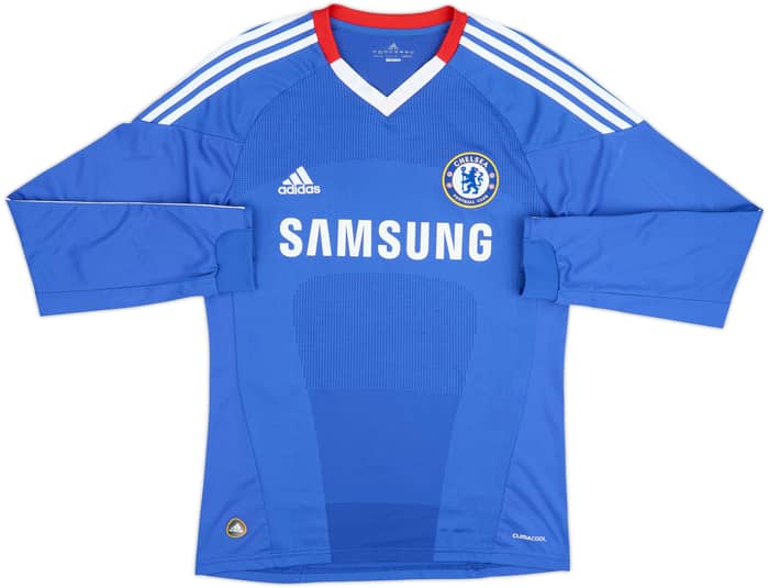 Camiseta de local L/S del Chelsea 2010-11 Drogba #11 - 8/10 - (S)