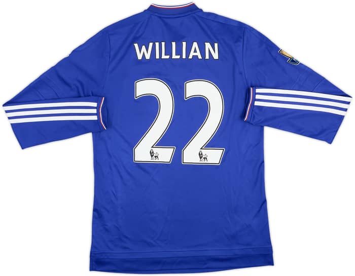 Camiseta de manga larga de local del Chelsea 2015-16 Willian #22 - 6/10 - (S)